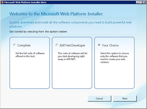Microsoft Web Platform Installer