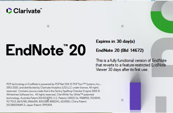 EndNote20安装教程