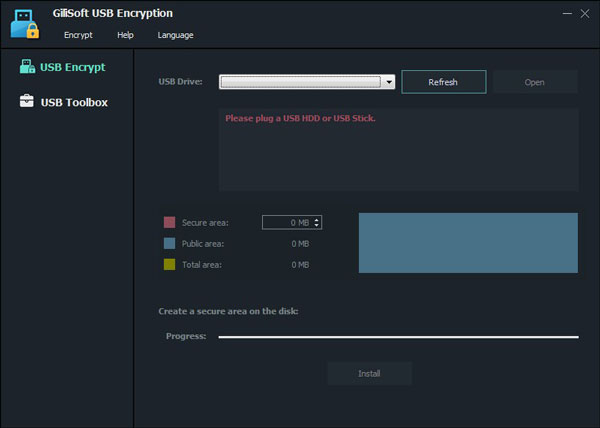 gilisoft usb encryption