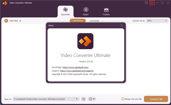 instaling Apeaksoft Video Converter Ultimate 2.3.36